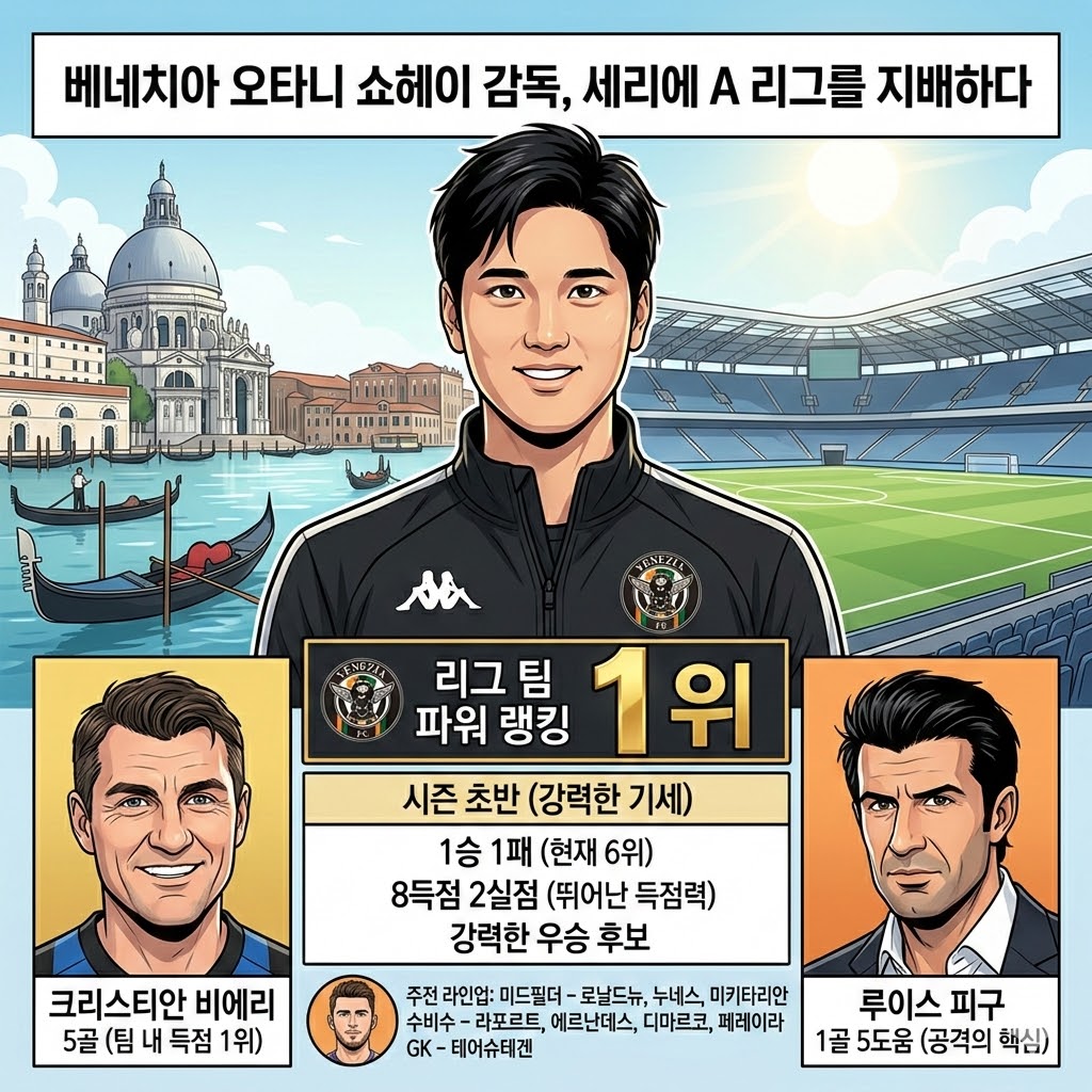 베네치아 돌풍! 오타니 매직 통했다